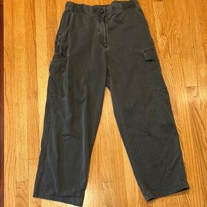 Women’s Treasure & Bond Gray Cargo Sweatpants Pants SOFT! Sz L